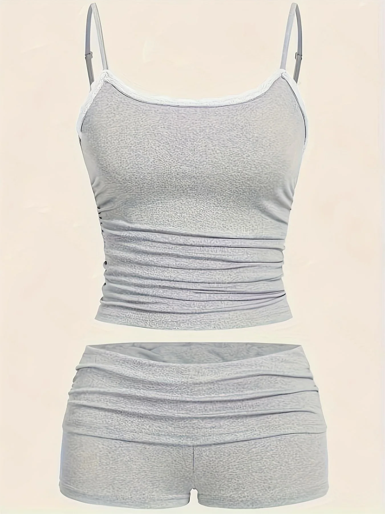 Gray Cami Top Set