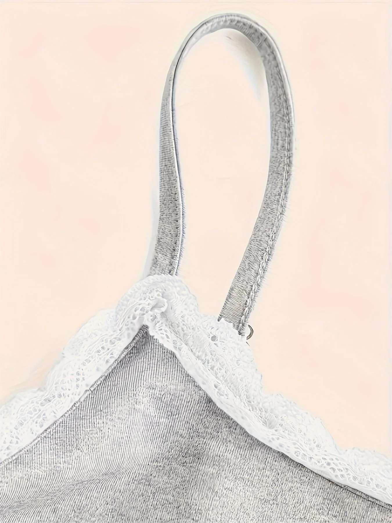 Plus Size Women's Light Gray Ruched Cami Top & Shorts 2-Piece Set - Comfortable Casual Loungewear/Daily Style (0XL-4XL)