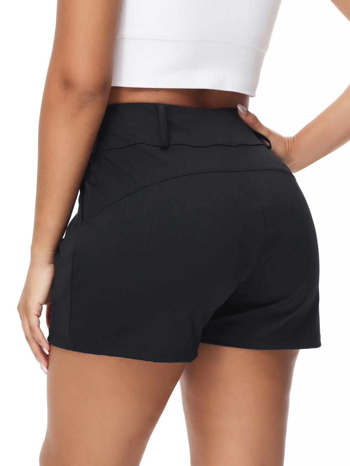 Women's Summer Shorts Casual Joker Gym Yoga Loose Breathable Quick Drying with Pockets for Mobile Phone Running High Waist Short