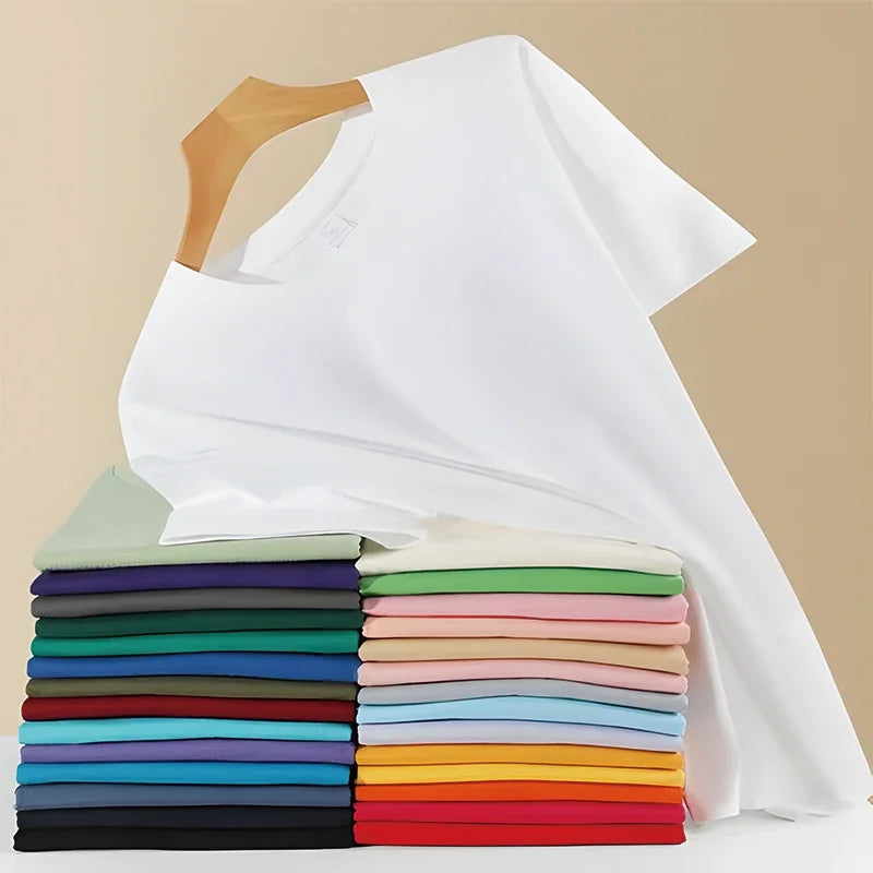 2025 New Snoopy Printing Cotton T-shirt Animation Cartoon Men and Women with The Same Loose Pure Cotton Cute Pure Cotton Top