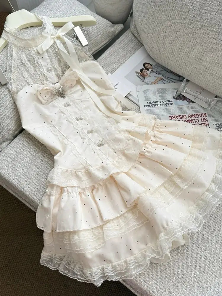 Japanese Fashion Y2k Elegant 2 Piece Set Women Sweet Sleeveless Tops + Mini Skirts Vintage Casual Outwear Korean Popular Clothes